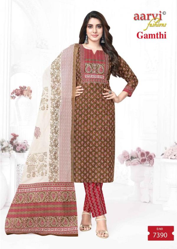 Aarvi Gamthi Vol-7 – Kurti Pant With Dupatta